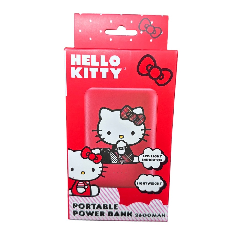 Cute Hello Kitty 2600 Mah Portable External Backup Battery Power Bank Charger